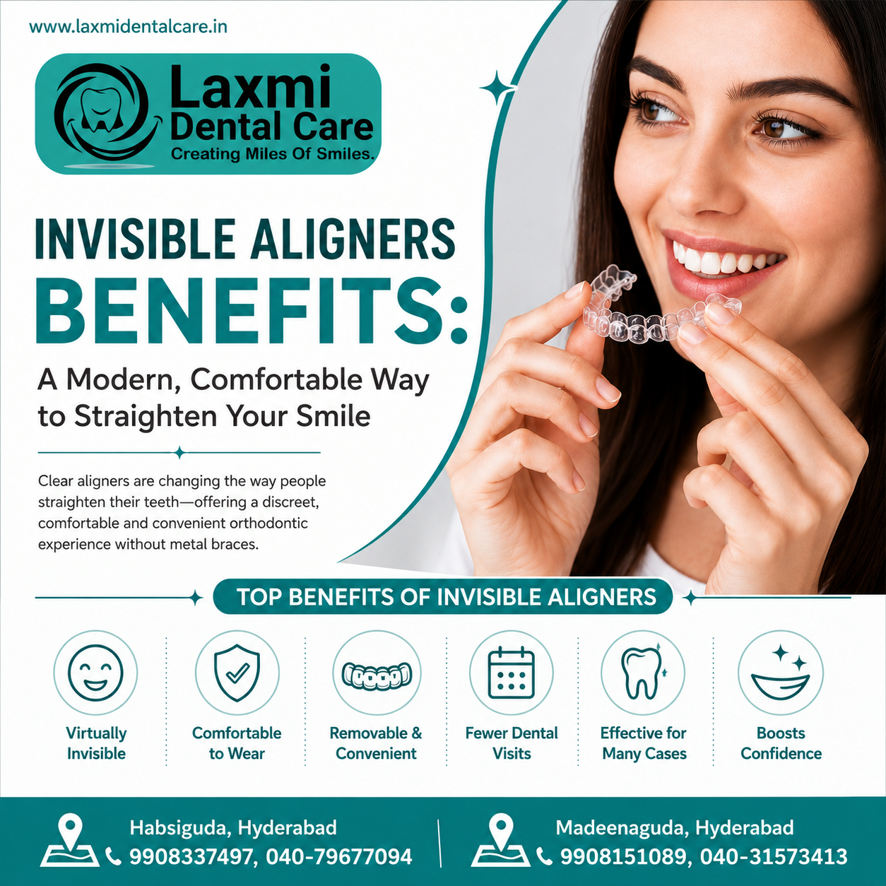 Top Benefits of Invisible Aligners for a Perfect Smile